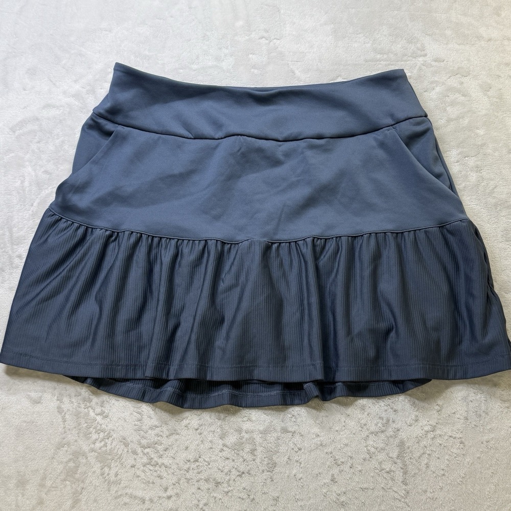 Adidas Tennis Skirt Skort Blue‎ Pleated Athletic Women's Medium